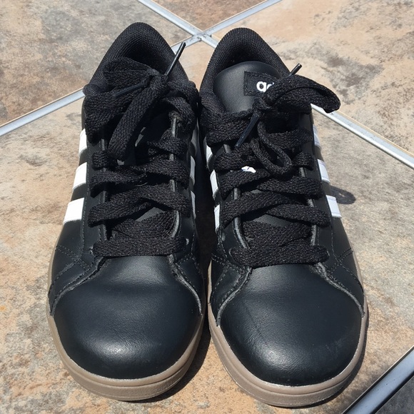 adidas Other - SOLD!!! Adidas sneakers black/white Size 2 youth